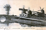 Le pont et les moulins Saint-Roch, à proximité de la quadruple écluse 