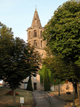 L'église d'Avignonet-Lauragais un soir de mois d'aût