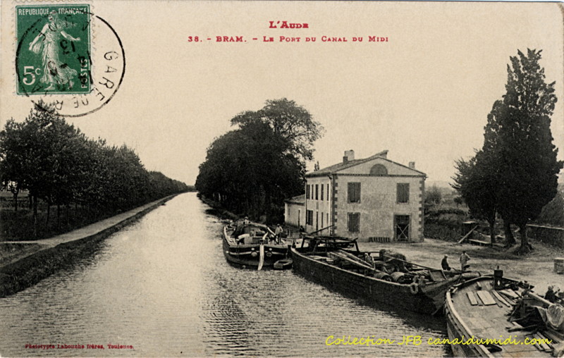 Canal du Midi - port de Bram - Quelques péniches