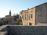 Le village de Saint-Félix-Lauragais sur le lieu du point de vue