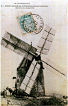Carte postale ancienne légendée : Saint-Félix de Caraman, le Moulin à Vent du Chapitre