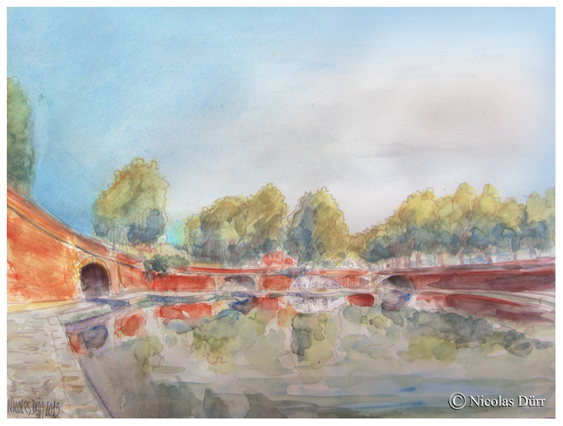 Aquarelle des 3 ponts (1)