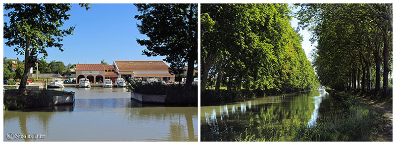 Marina à Argens Minervois, direction l'écluse