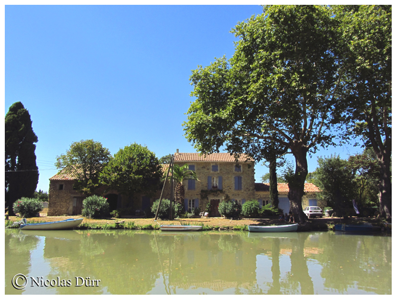 La rive gauche du Canal du Midi au Somail