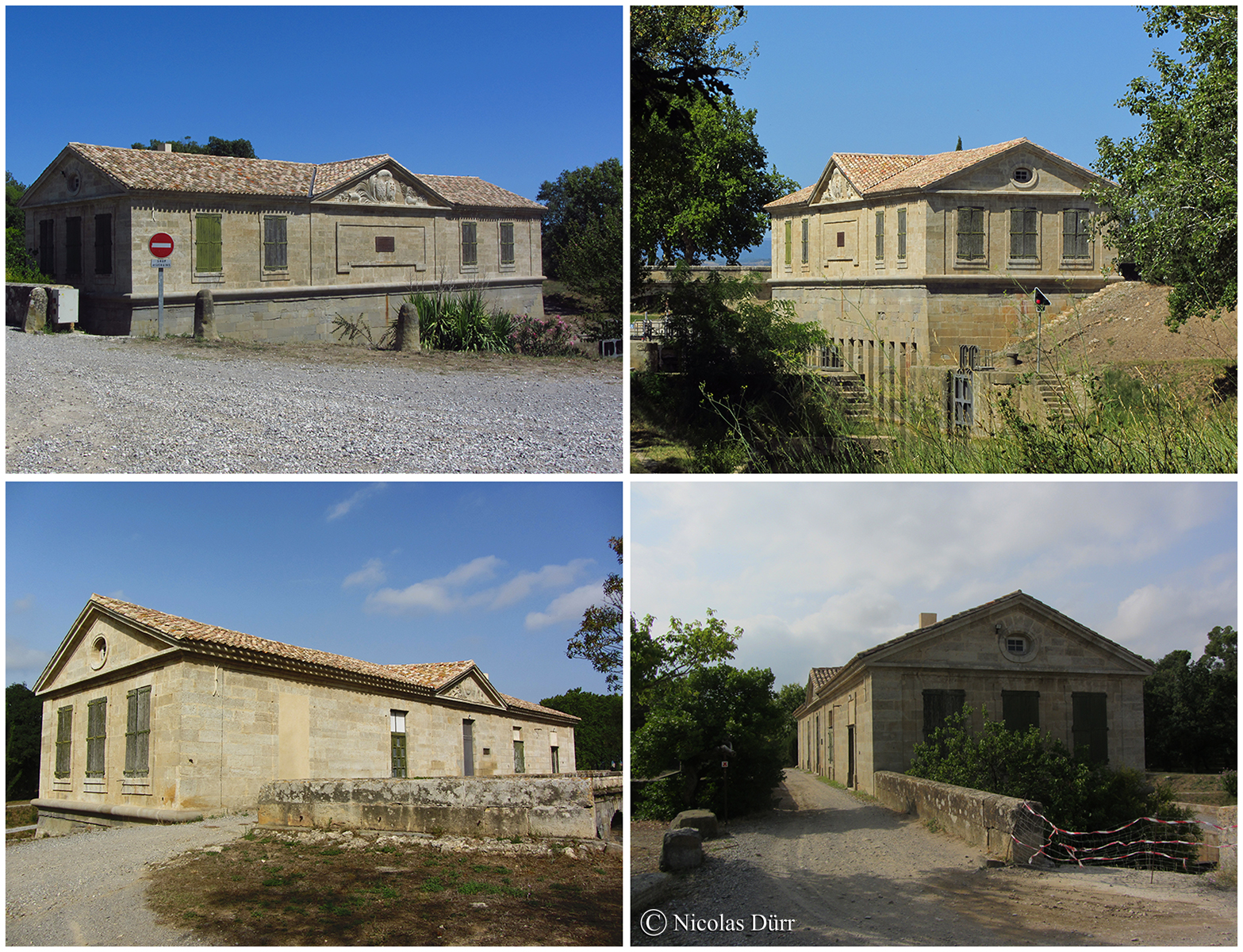 L'élégant bâtiment du 18ème siècle de l'épanchoir du Gailhousty