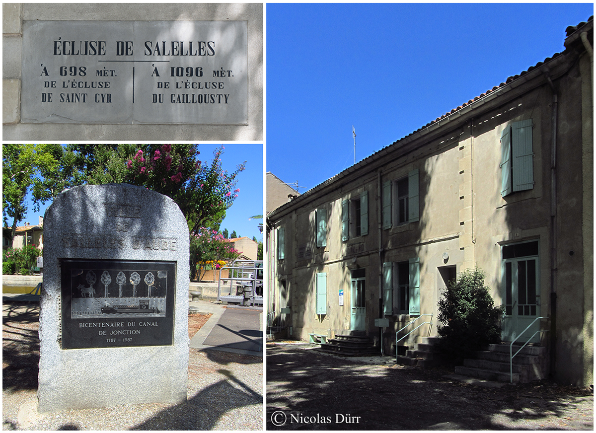 le bâtiment éclusier à Sallèles d'Aude