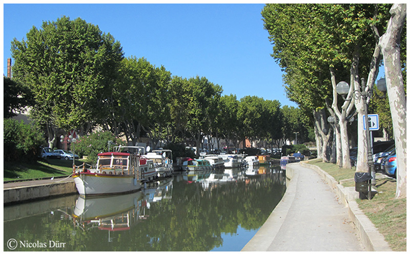 Le quai Victor Hugo en aval du canal