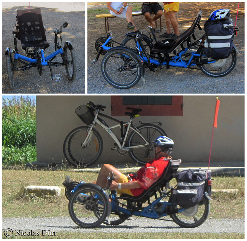 Un octogénaire sportif et son vélo "couché"