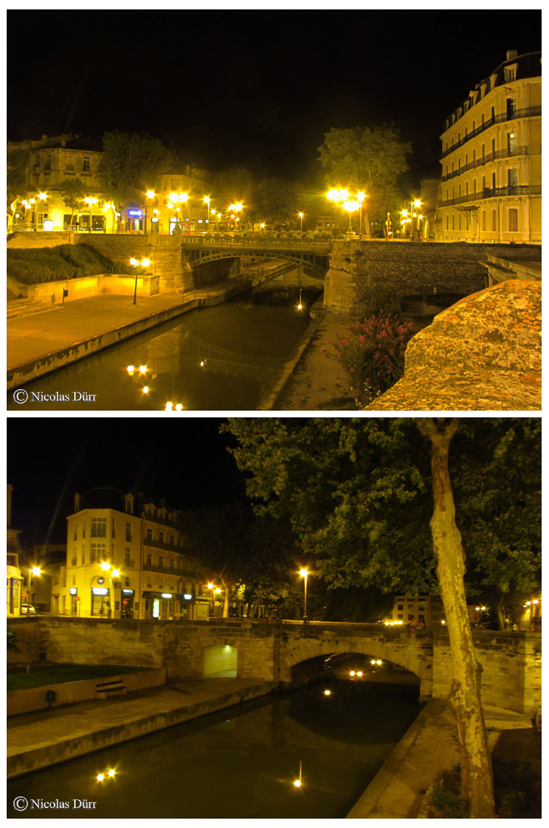 Nocturne sur les pont de l'Escoute et de la Concorde, 2015