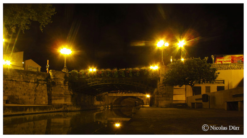 Nocturne sur les pont de la Concorde et de l'Escoute, 2015