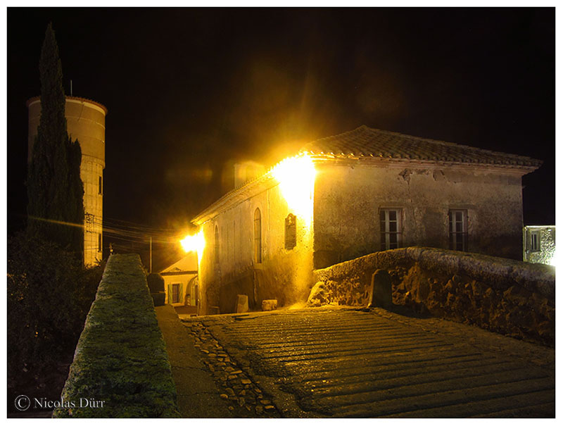 Nocturne sur le chevet de la chapelle, 2016