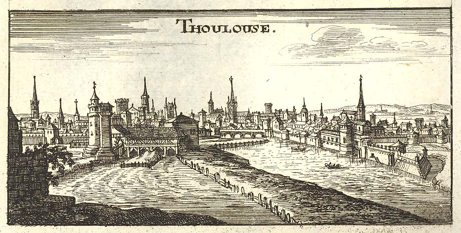 une gravure ancienne de Toulouse...